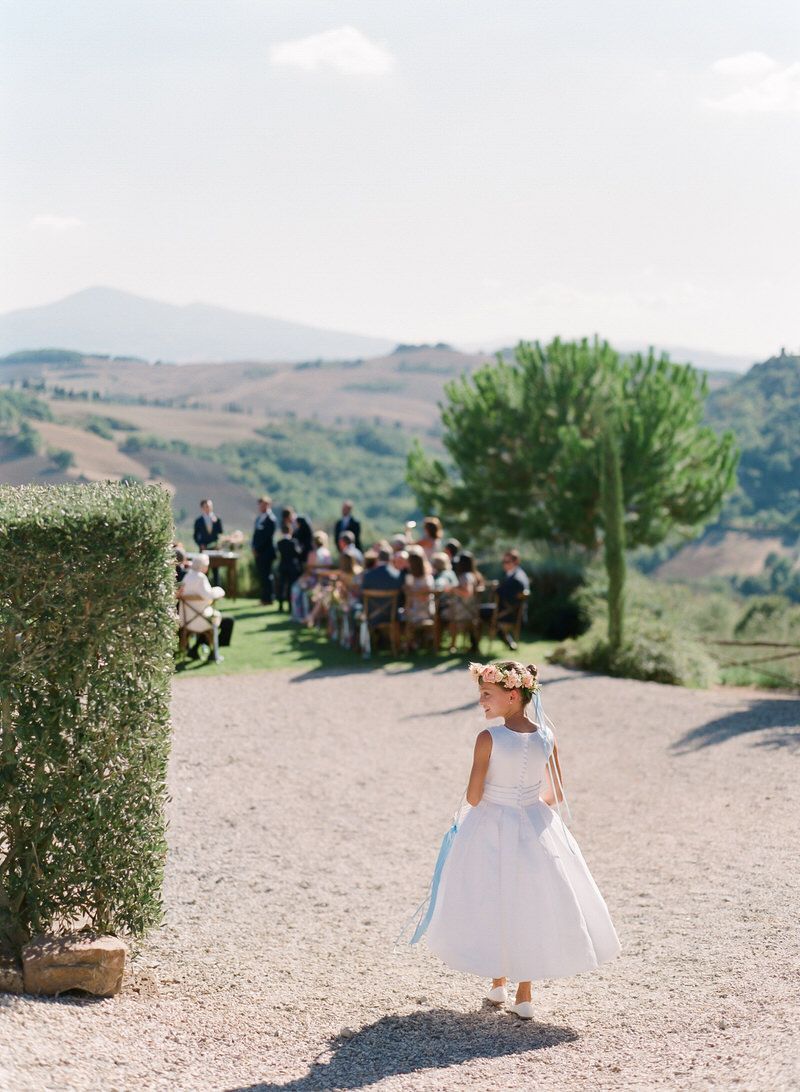 Flower Girl In Tuscany