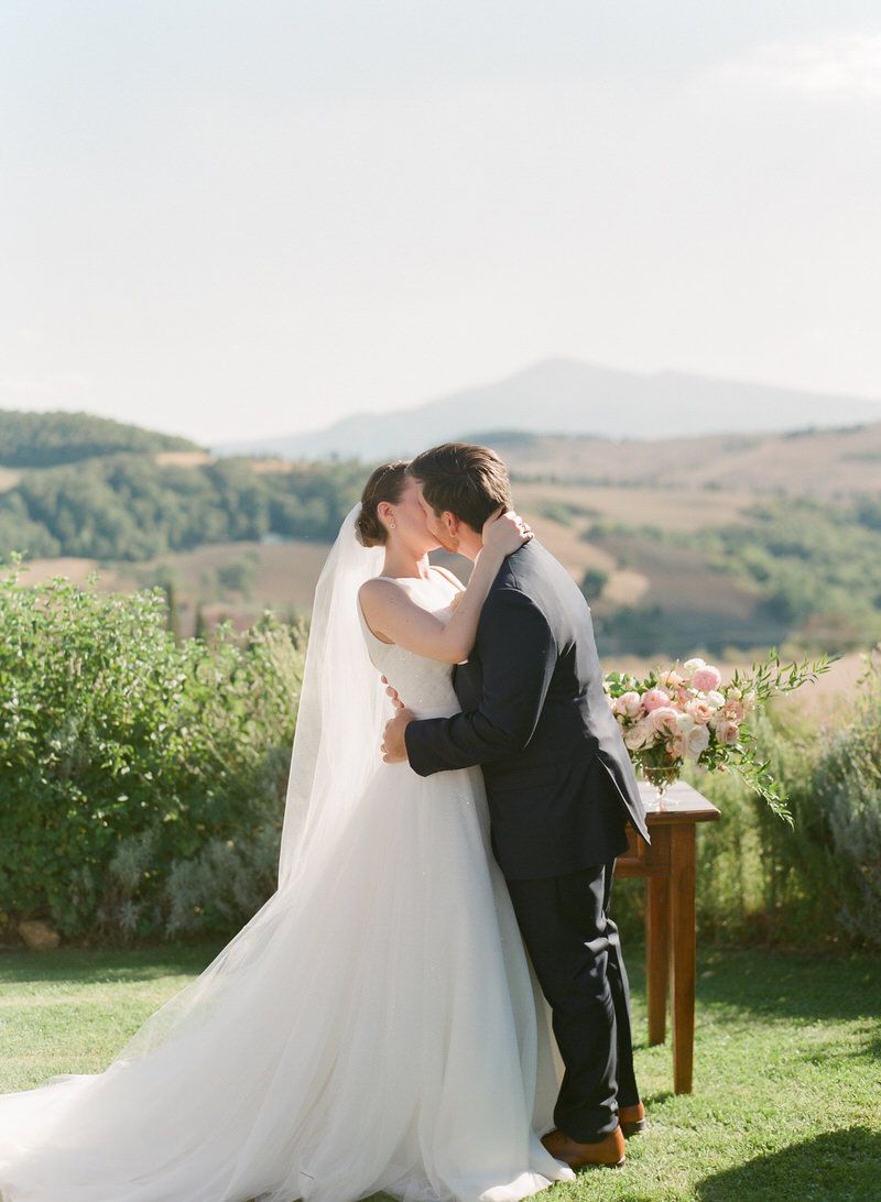 First Kiss in Tuscany