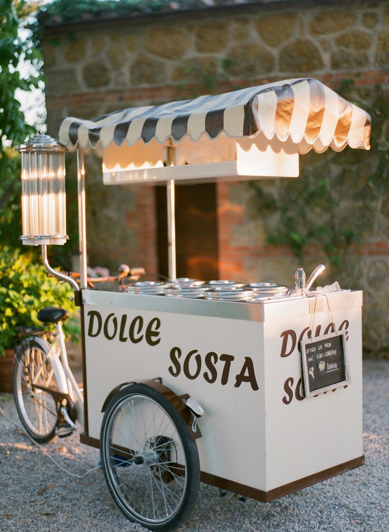 gelato Cart at a wedding