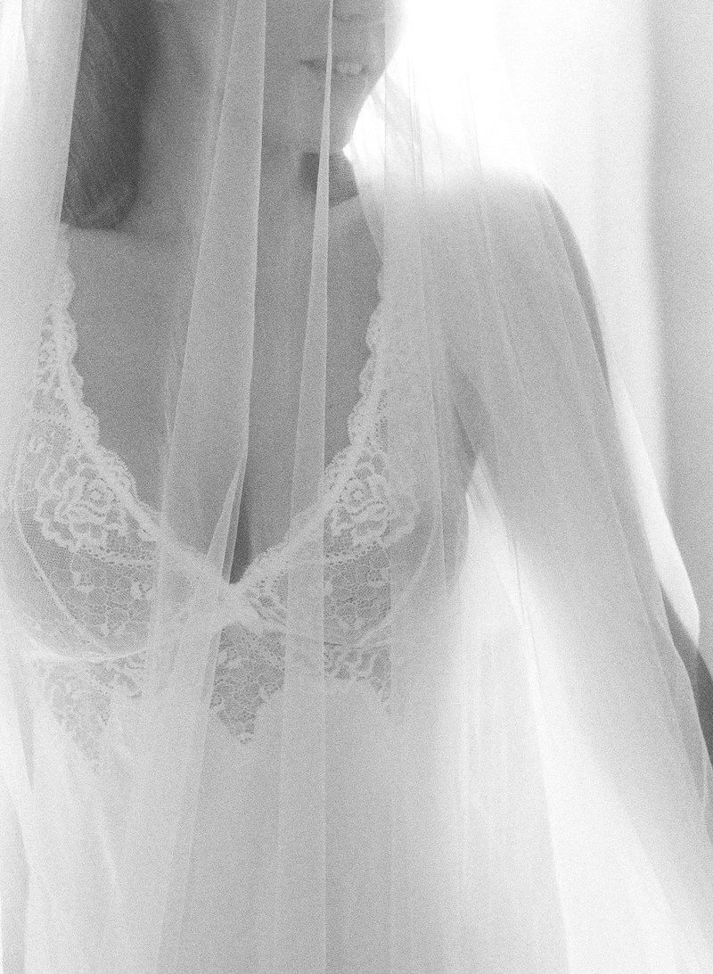 Bridal Boudoir Black and White