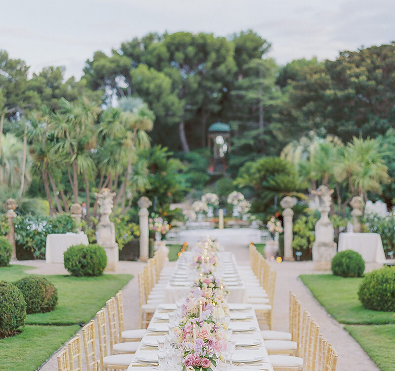 Enchanting Moments at Dusk: A Luxury Wedding in the Gorgeous Gardens of Villa Ephrussi de Rothschild