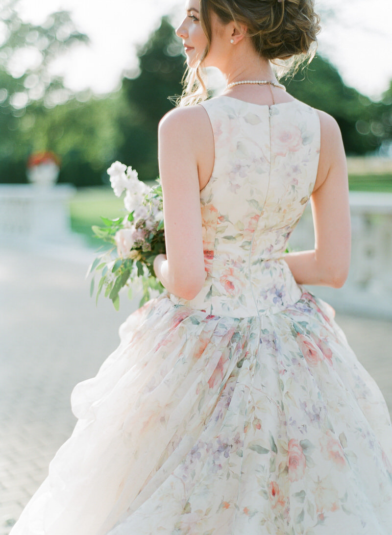 Bride floral gown