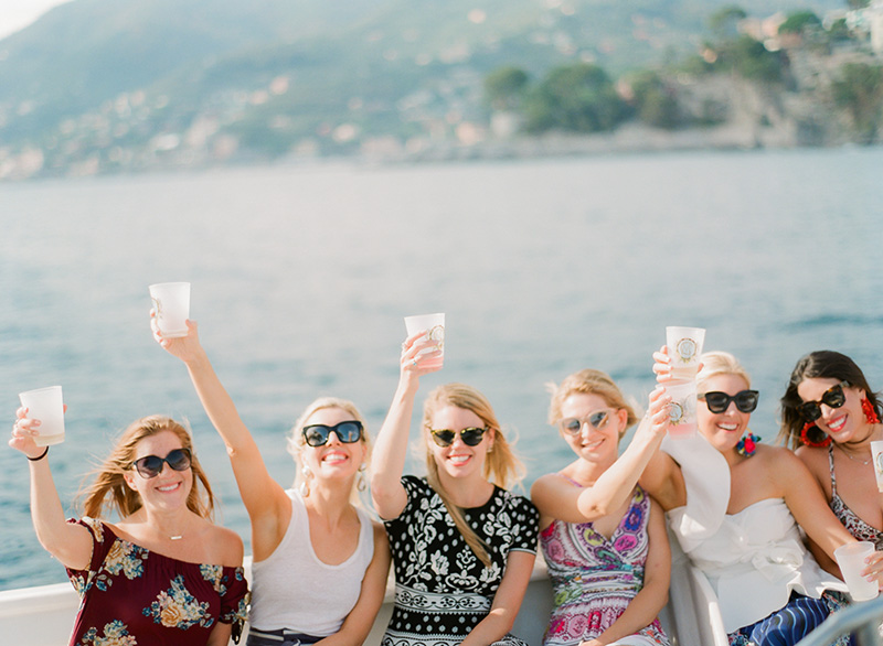 Portofino Boat Tour Wedding Party