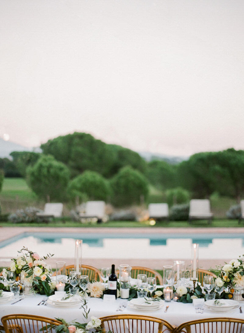 Outdoor Wedding by the pool in Rome