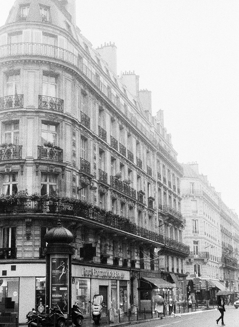Paris on Black and White Film 