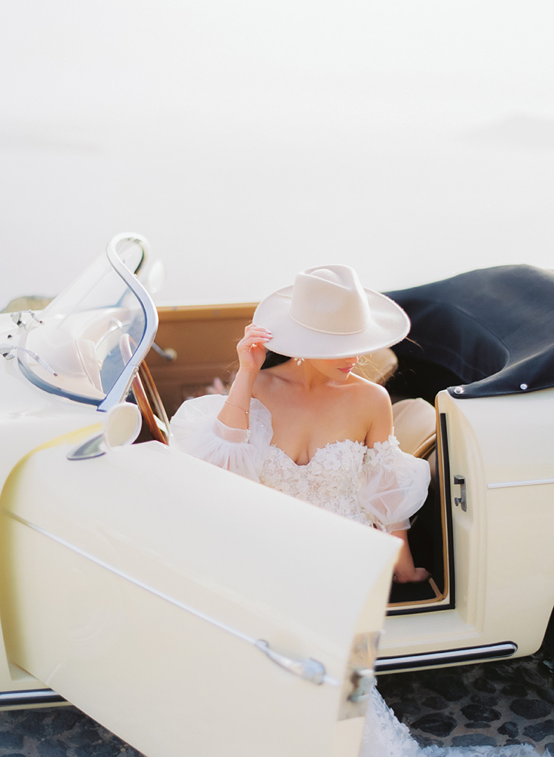 Santorini Elopement , Editorial Wedding Photographer