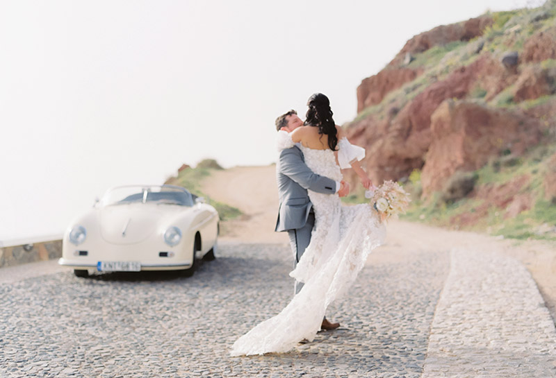 Santorini Elopement By Peter and Veronika