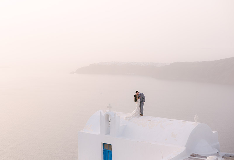 Peter and Veronika Photography Santorini Wedding